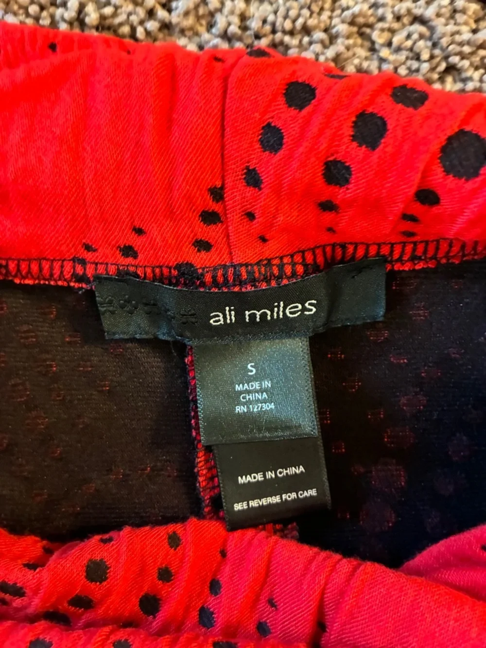 Ali Miles Red Openwork Cowl Neck Sweater - Picture 2 of 8